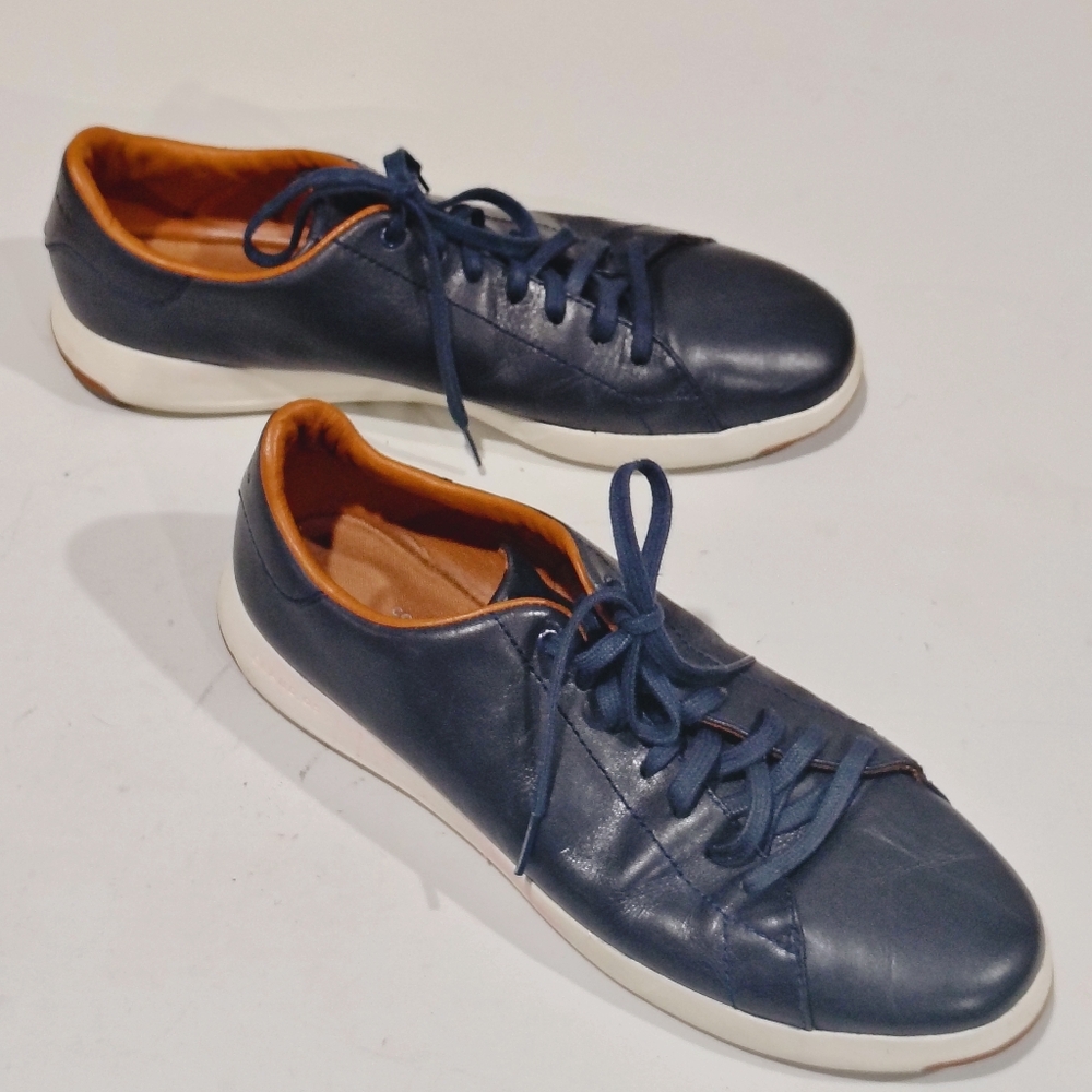 Cole Haan Dark Blue Leather Sneakers Size 10.5M
